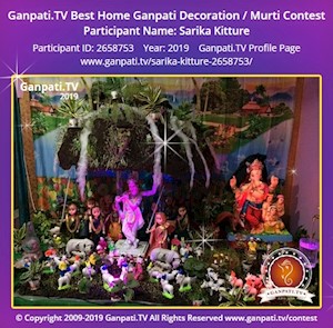 Sarika Kitture Home Ganpati Picture