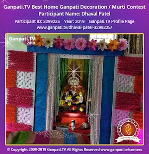 Dhaval Patel Home Ganpati Picture