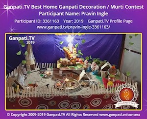 Pravin Ingle Home Ganpati Picture