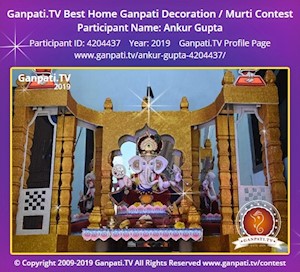 Ankur Gupta Home Ganpati Picture