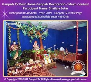 Shailaja Sutar Home Ganpati Picture