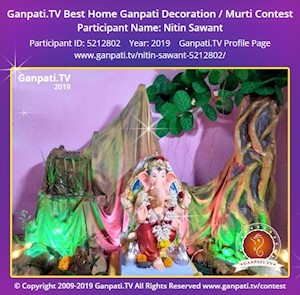 Nitin Sawant Home Ganpati Picture