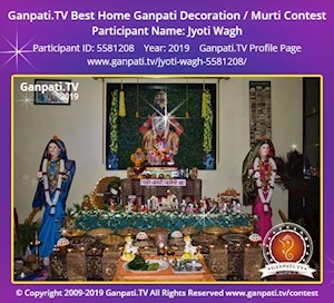 Jyoti Wagh Home Ganpati Picture