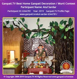 Atul Sardar Home Ganpati Picture