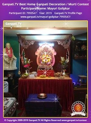 Mayuri Golipkar Home Ganpati Picture