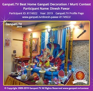 Dinesh Pawar Home Ganpati Picture