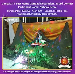 Nirbhay Deore Home Ganpati Picture