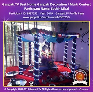 Sachin Misal Home Ganpati Picture