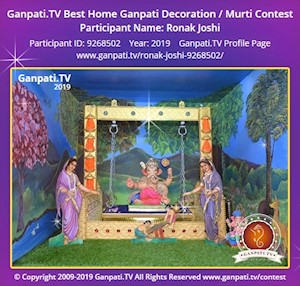 Ronak Joshi Home Ganpati Picture